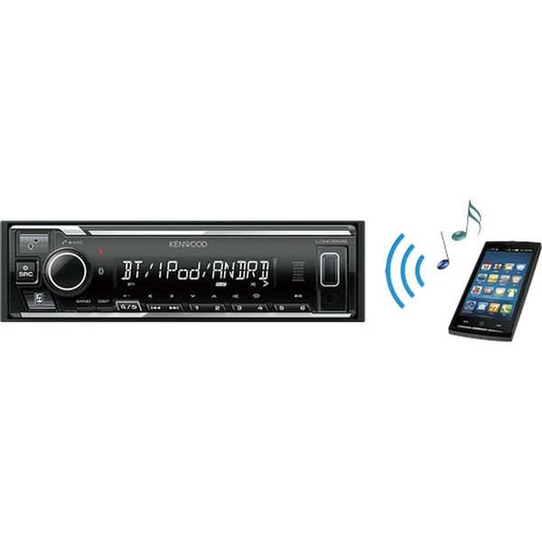 KENWOOD USB/iPod/Bluetooth（R）レシーバーMP3/WMA/AAC/WAV