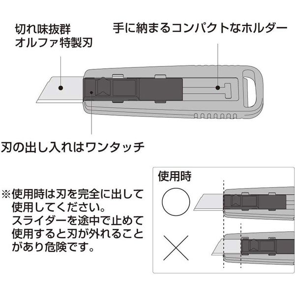 オルファ 新サブナイフL型 108B 016249 1個 アスクル