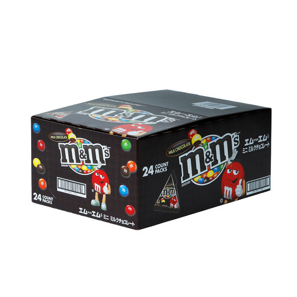 M&M'Sミニ ミルクチョコレート 1箱（24袋入） マースジャパン - アスクル
