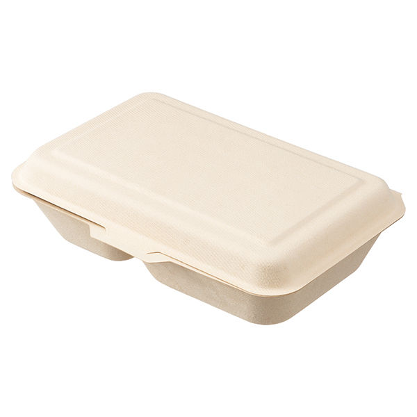 ストリックスデザイン 未晒しバガスモールド フードパック L 仕切付 1