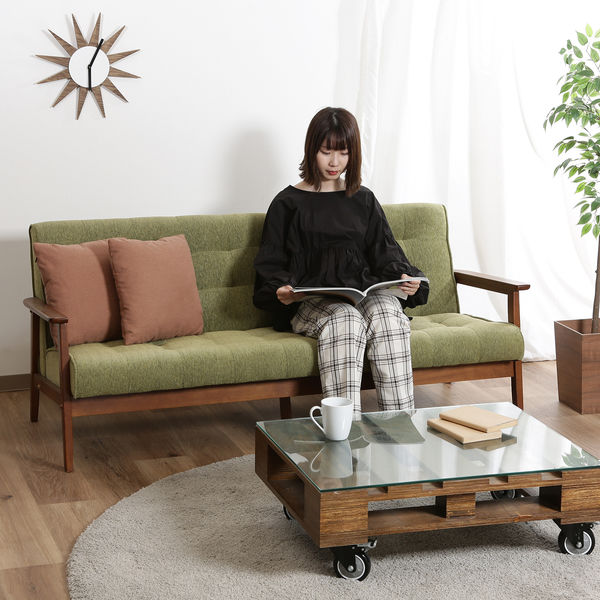 新品・送料無料》ハイバックファブリックソファー フレンズ 2P