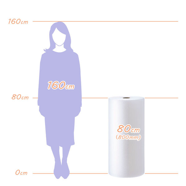 現場のチカラ」 プチプチ ライトプチ（R） 幅800mm×42m巻 1セット（3巻