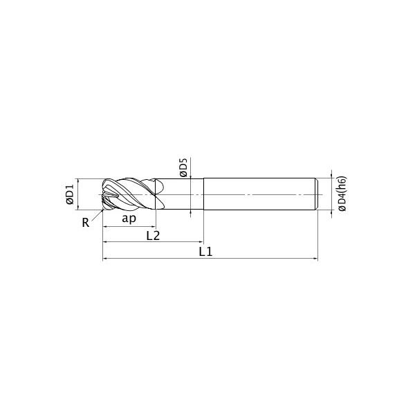 三菱マテリアル スマートミラクルエンドミル VFHVRB D0100R02N006 1PC（直送品）