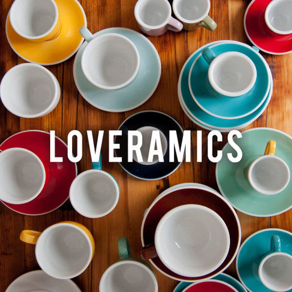 LOVERAMICS カップとソーサーセット 250ml 6個