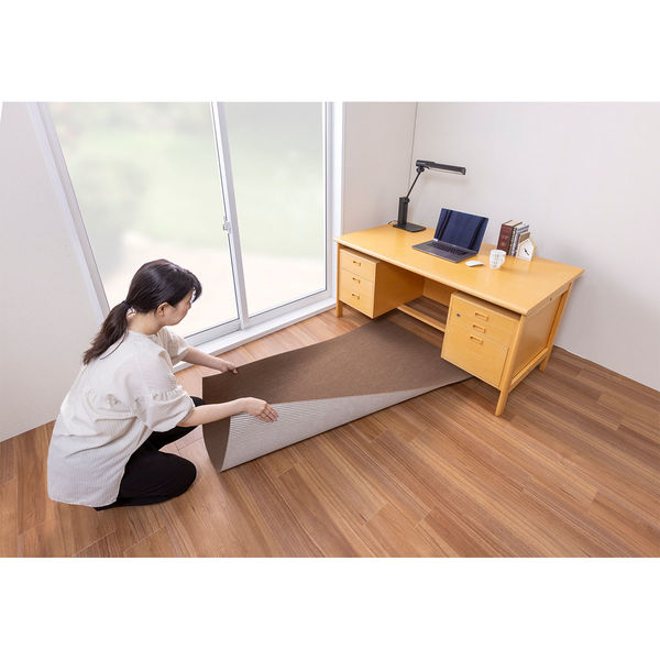 【色: ブラウン】サンコー ゲーミングチェアマット 床保護 160×90cm ロ サンコー ゲーミングチェアマット 床保護 160×90cm ロング 長い