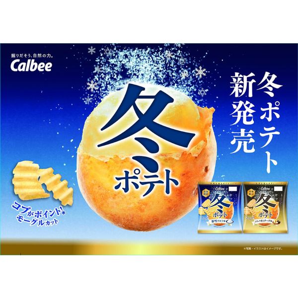 冬ポテト粉雪ソルト味 12袋 カルビー ポテトチップス スナック菓子