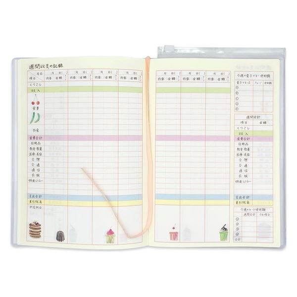 クローズ・ピン nami 家計簿 ミモザ HB16293 1セット(3冊)（直送品