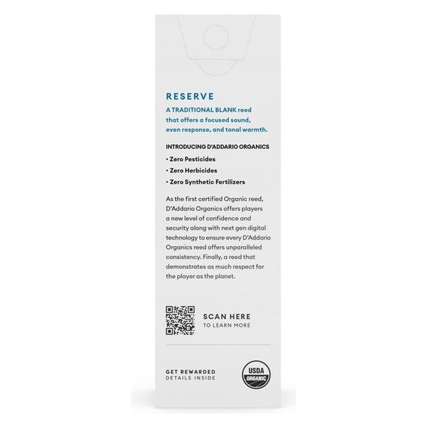 D'Addario WoodWinds バスクラリネット用リード RESERVE