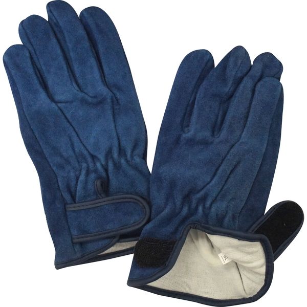 211530R-243 おたふく手袋 革手袋 補強アテ皮付 マジック 3双組（Mサイズ）