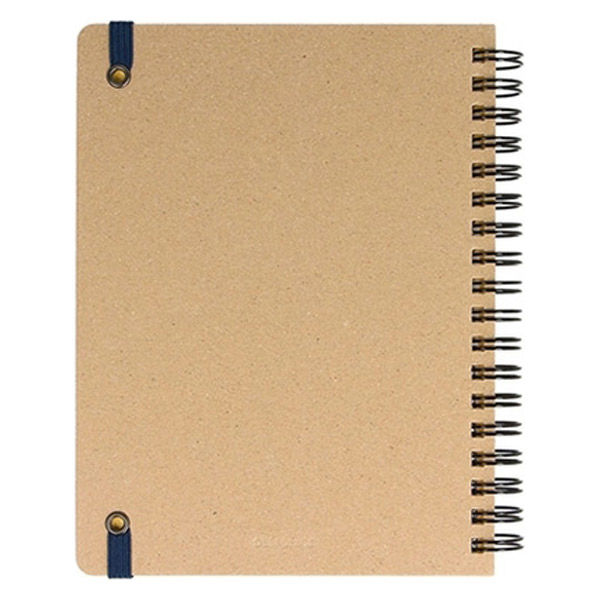 ロルバーン ポケット付メモ L B6相当 5mm方眼 グレージュ リングノート