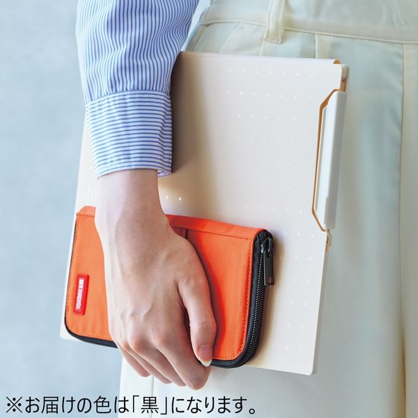 リヒトラブ(LIHIT LAB.) ペンケース フラットタイプ 黒
