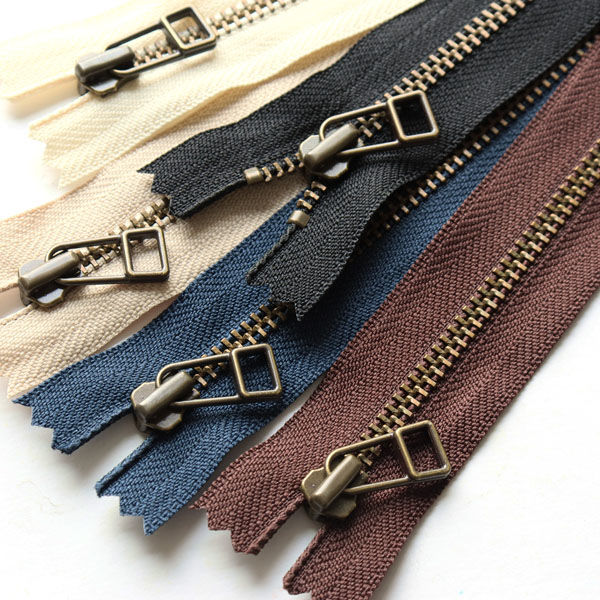 YKK Y.K.K 金属ファスナー 20cm 生成 4LFAG20-801 1セット(5本入