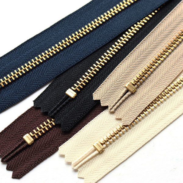 YKK Y.K.K 金属ファスナー 20cm 生成 4LFG20-801 1セット(5本入