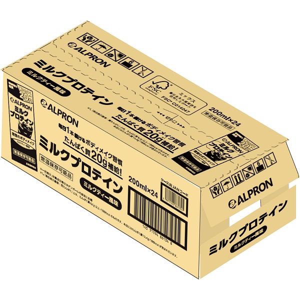 ALPRON ミルクプロテイン ミルクティー風味 200ml 24個 アルプロン