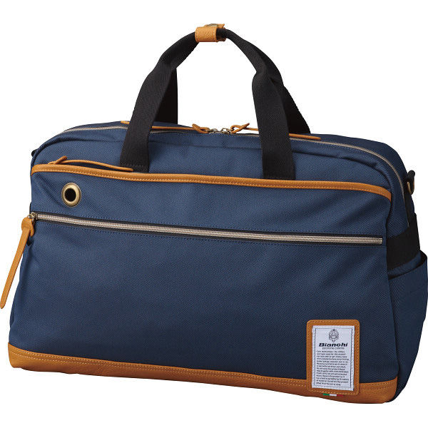 良品 ザネラート ビアンダンテ ボストンバッグ 2way ネイビー PVC 良品 ザネラート ビアンダンテ ボストンバッグ 2way ネイビー