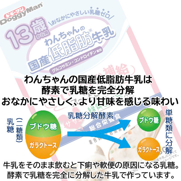 ドギーマン 13歳用 わんちゃんの国産低脂肪牛乳スープごはん ササミと緑黄色野菜入り 国産 80g 10個 ドッグフード 犬 ウェット