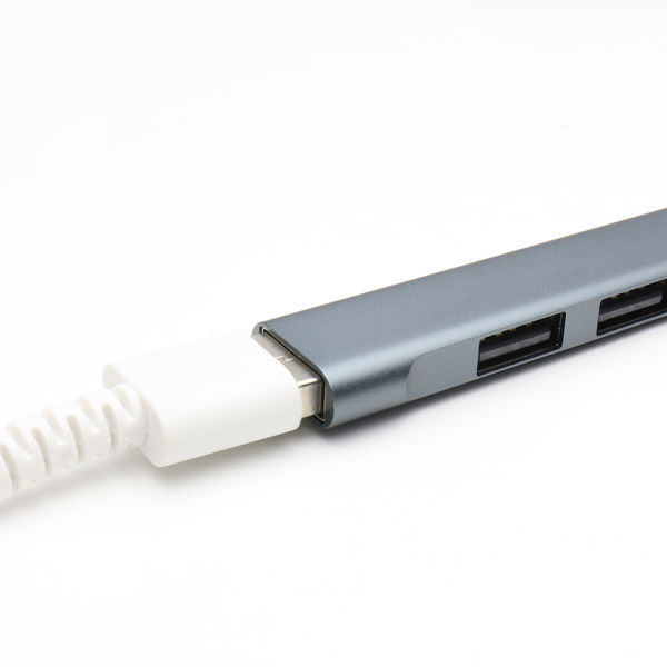 USBハブ ホワイト Type-A 4ポート USB3.0 データ転送 5Gbps インジケーターランプ付き 90日保証[M便 0 1]