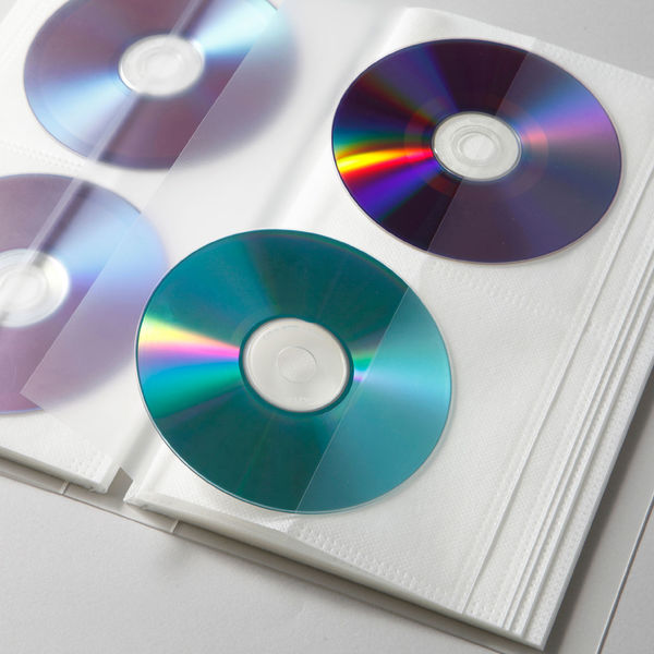 訳あり新品 プラケース 10枚セットBlu-ray DVD CD収納 ホワイト FCD-PN10WN サンワサプライ 外装に傷・汚れあり