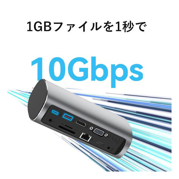 ドッキングステーション 12-in-1 USB Type-C 据え置き型 タワー 1個 