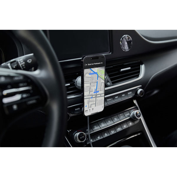 車載充電器 カーチャージャ― ワイヤレス MagSafe認証 15W エアコン 