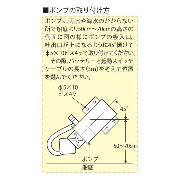 工進　ビルジポンプ　ニュービルジキング　ＤＣー２４Ｖ（ポンプのみ）BK-24S　1台（直送品）