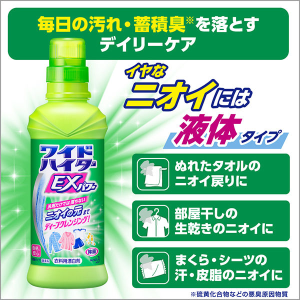 【旧品】ワイドハイターEXパワー 詰め替え 大サイズ用 880ml 1個 衣料用漂白剤 花王