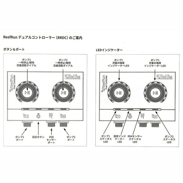 海水魚、サンゴ、レッドシーディアルコントローラー