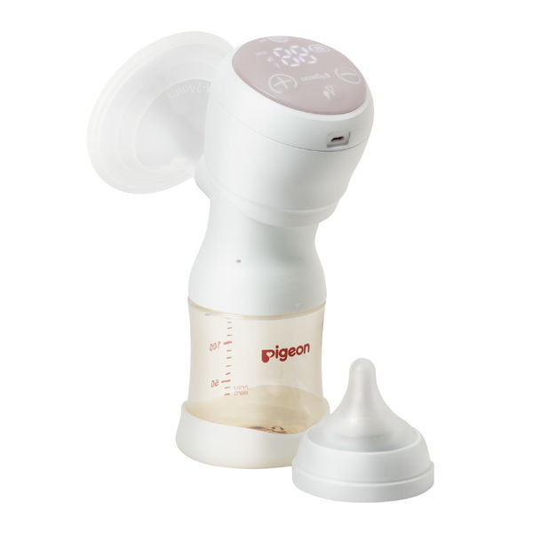 ピジョン さく乳器 電動 handyfit+（哺乳びん 160ml付） - アスクル