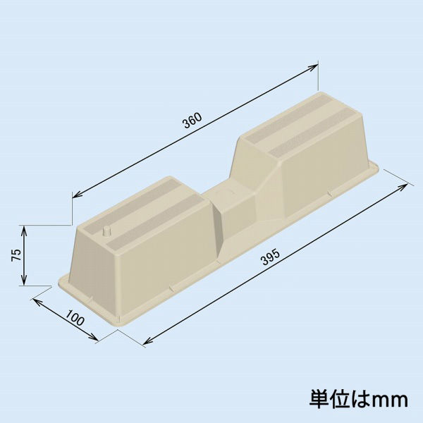オーム電機 エアコン室外機架台 シンプルベース 00-7400 1個 - アスクル