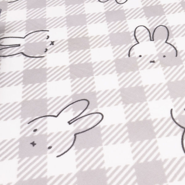 センコー ミッフィー チェックライン ふんわり柔らかラグ 約180×180cm グレー DBI230504 1枚(直送品) センコー ミッフィー チェックライン ふんわり柔らかラグ 約180×180cm グレー DBI230504 1枚(直送品)