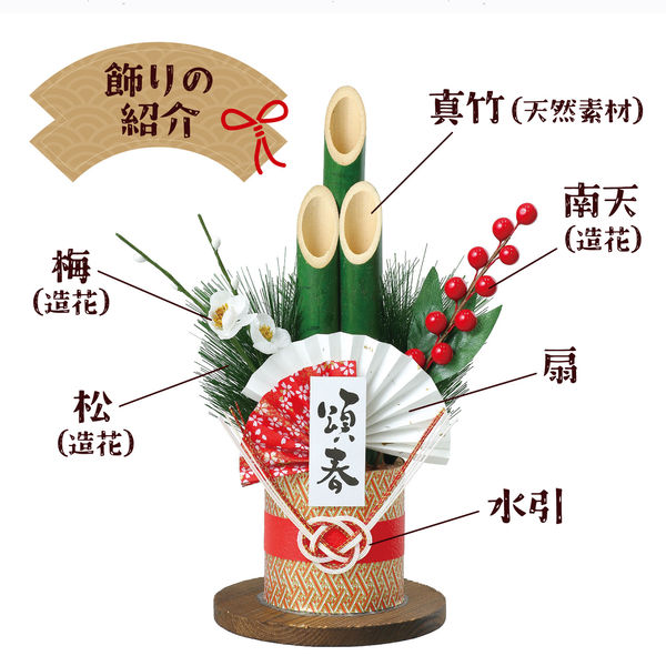 アーテック 門松DIYキット 58321 1セット（直送品） - アスクル