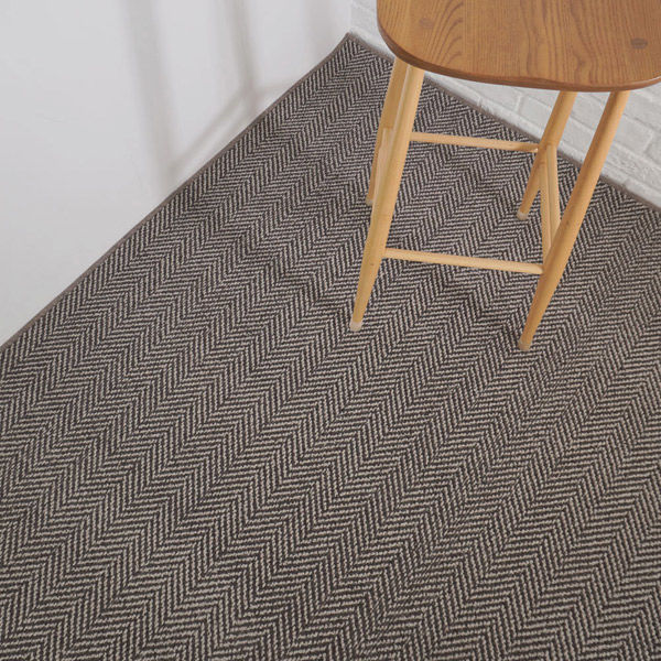 スミノエ コンシェルジュ オーダーラグ ウールスコットヘリンボン 900×500mm ブラウン AS-WS203-BR9050 1枚（直送品）
