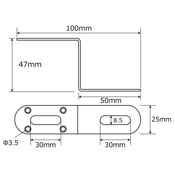 和気産業 取付用 補助金具 ステンレスBSー742 NO151 50×45 BS-742 1セット(8個)（直送品）