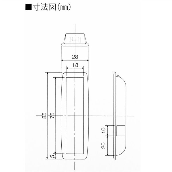 和気産業 シャッター手掛 三和シャッター純正品 小 SPー04 ライトグレー SP-04 1セット(6個)（直送品）