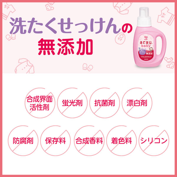 サラヤ アラウベビー 洗濯せっけん 詰め替え 特大 2060ml 1セット（2個