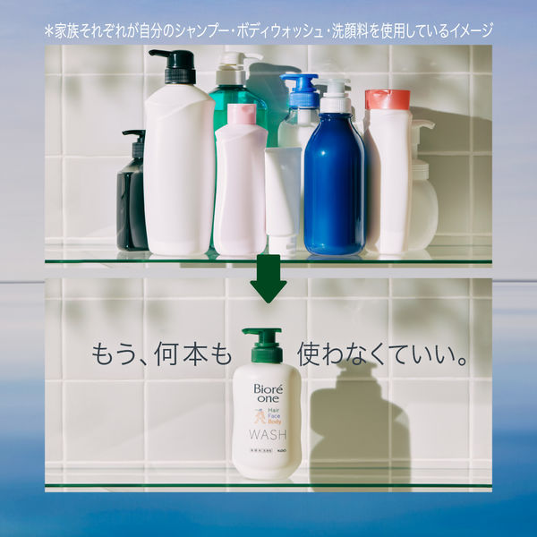ビオレone 髪・顔・体 全身洗浄料 コンフォートサボンの香り 詰