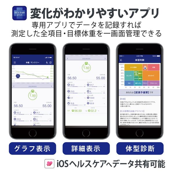 体重計 体組成計 自動認識機能付 MRI測定 50g単位 Wi-Fi スマホ連動