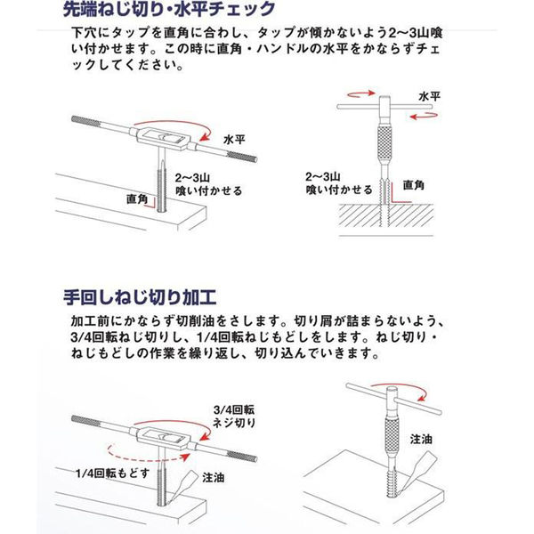 ハンドタップ3本組18×2.5 4990052040160 1個 ライト精機（直送品