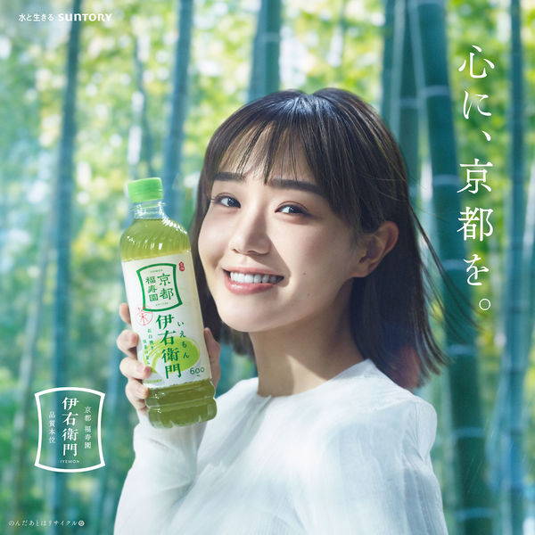 サントリー 緑茶 伊右衛門 600ml ラベルレスボトル 1セット（48