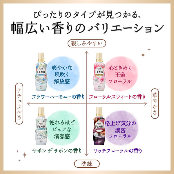 ハミング フレアフレグランス フラワーハーモニー 詰め替え 380mL 1箱 