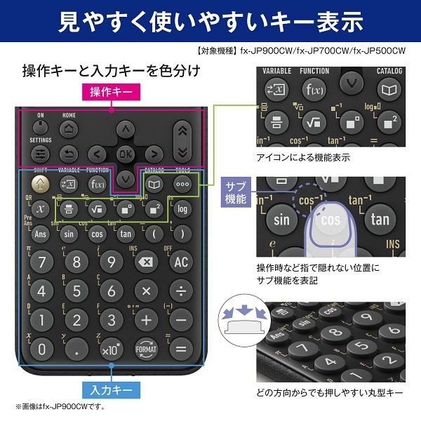 カシオ 関数電卓CLASSWIZ プロフェッショナルモデル FX-JP900CW-N 1台 - アスクル