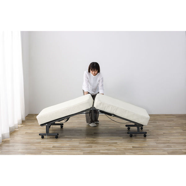 アイリスオーヤマ ベッド セミシングル 折りたたみ 寝具 仮眠室