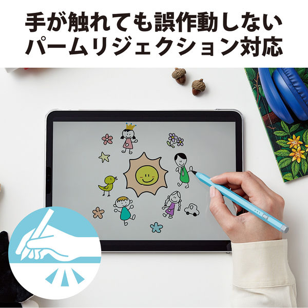 iPad用 タッチペン スタイラスペン 充電式 スリム 六角鉛筆型