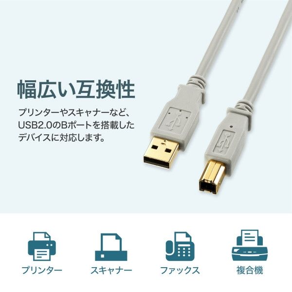 サンワサプライ USB2.0ケーブル KU20-15BKHK2 [F040323]