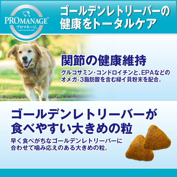 プロマネージ ドッグフード 成犬用 ゴールデンレトリバー専用 4kg 2袋