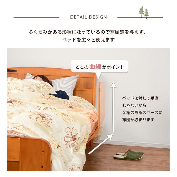 楽天市場】木製ベッドガード ベッドとマットレスの間に差し込む
