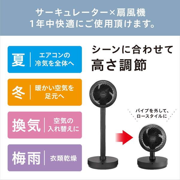 アイリスオーヤマ サーキュレーター扇風機 （デザインモデル
