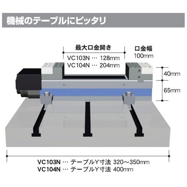 北川鉄工所 パワーバイス VC104N 1個（直送品） - アスクル