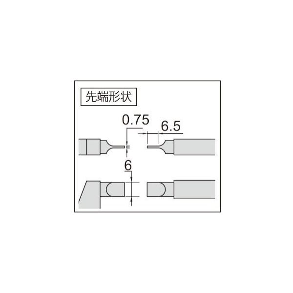 INSIZE インサイズ ブレードマイクロメータ 3232-75A 1個（直送品