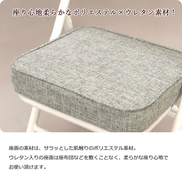 エイ・アイ・エス 折り畳み座厚ローチェア グレー AHTL-02 GY 1